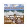 Indiana Dunes National Park Square Sticker - WPA Style