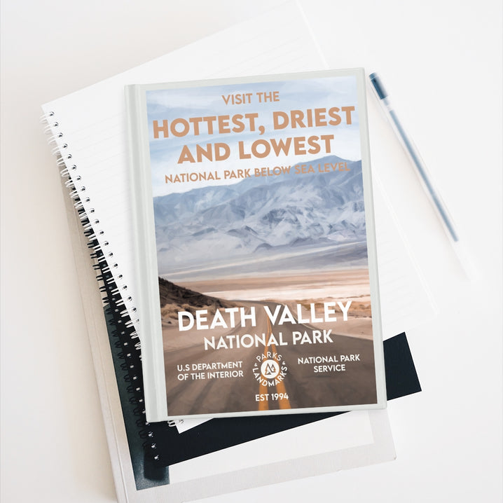 Death Valley National Park Spiral Bound Journal - Lined - WPA Style