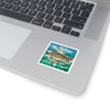Dry Tortugas National Park Square Sticker - WPA Style