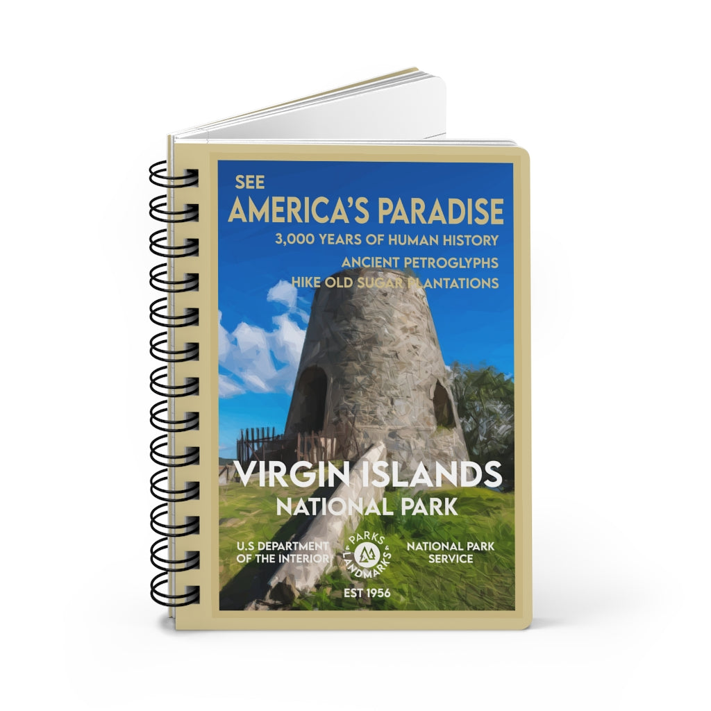 Virgin Islands National Park Spiral Bound Journal - Lined - WPA Style