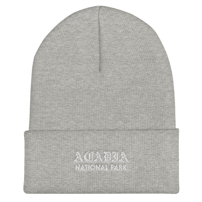 Acadia “Park Ages” Embroidered Cuffed Beanie