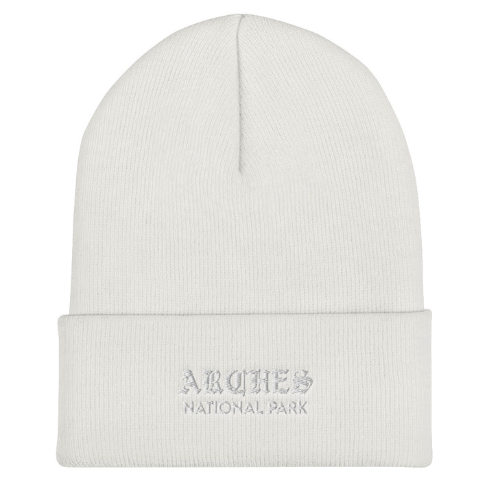Arches “Park Ages” Embroidered Cuffed Beanie