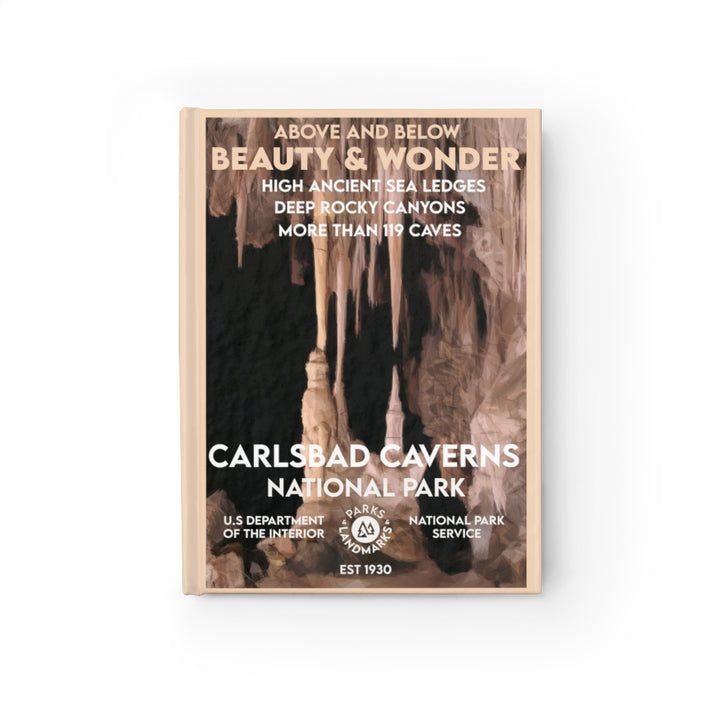 Carlsbad Caverns National Park Hardcover Blank Page Journal - WPA Style
