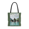 Kenai Fjords National Park Tote Bag - WPA Style