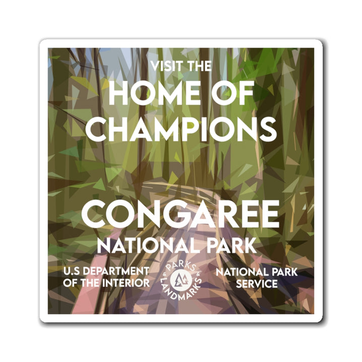 Congaree National Park Magnet - WPA Style