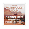 Capitol Reef National Park Square Sticker - WPA Style