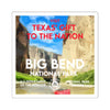 Big Bend National Park Square Sticker - WPA Style