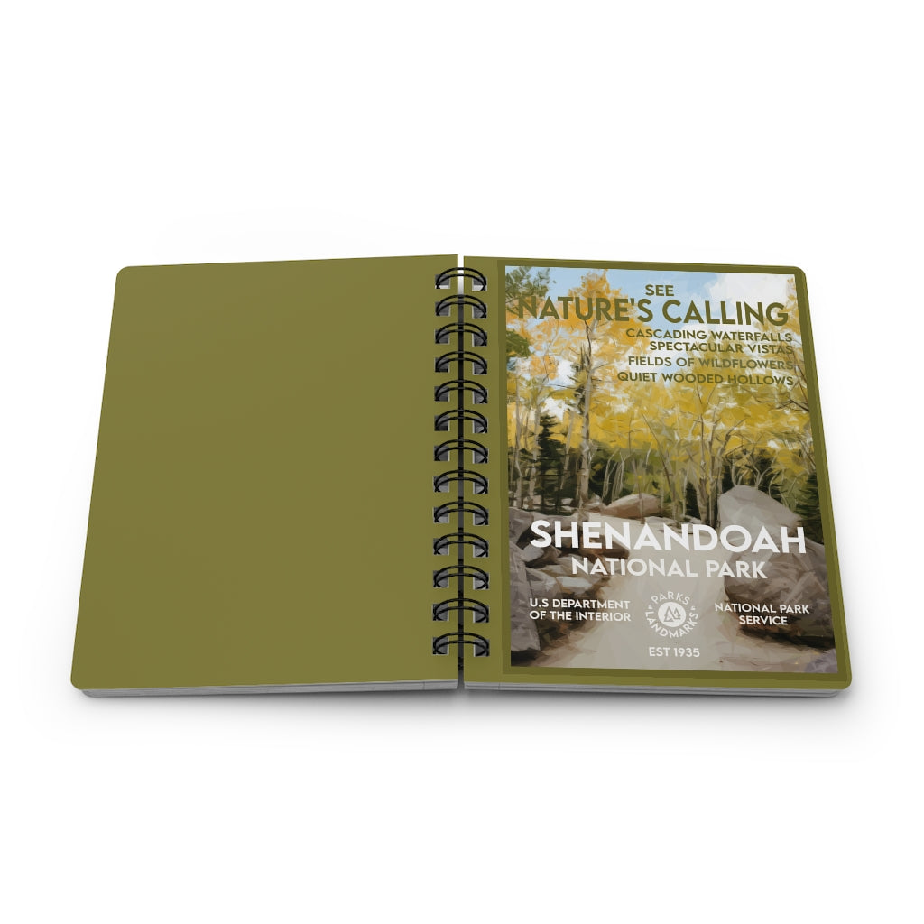 Shenandoah National Park Spiral Bound Journal - Lined - WPA Style