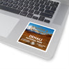 Denali National Park Square Sticker - WPA Style