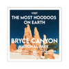 Bryce Canyon National Park Square Sticker - WPA Style