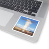 Yellowstone National Park Square Sticker - WPA Style