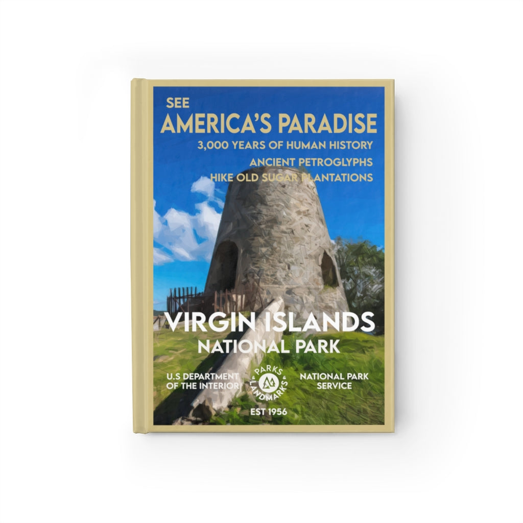 Virgin Islands National Park Hardcover Blank Page Journal - WPA Style