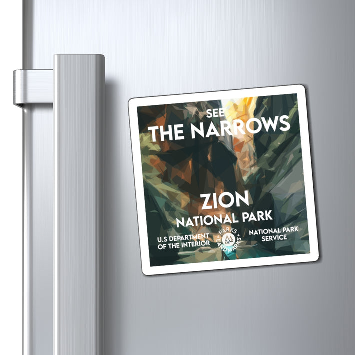 Zion National Park Magnet - WPA Style