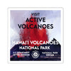 Hawaii Volcanoes National Park Square Sticker - WPA Style