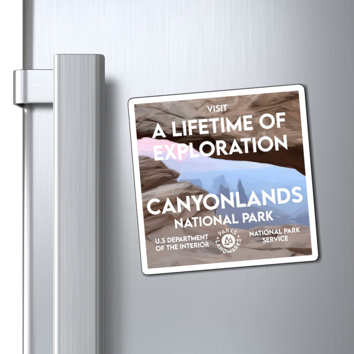 Canyonlands National Park Magnet - WPA Style
