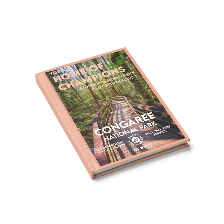 Congaree National Park Hardcover Lined Journal - WPA Style