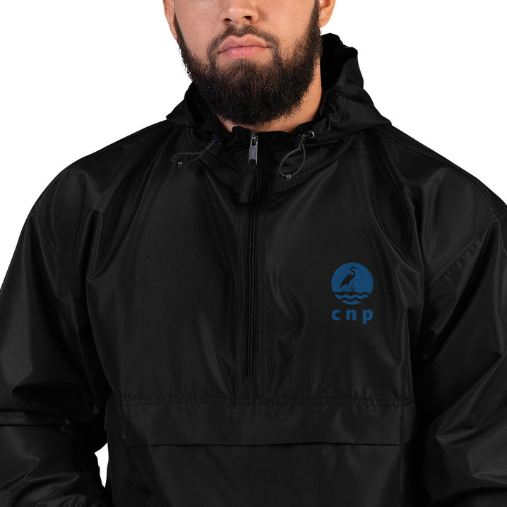 CNP Happy Blue Heron Jacket - Congaree National Park Embroidered Packable Jacket - Parks and Landmarks // Champion