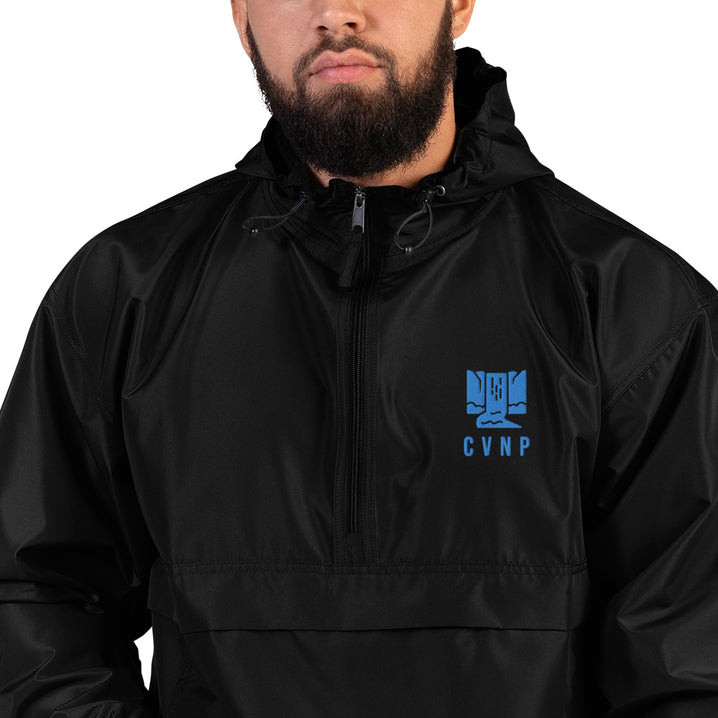 CVNP Happy Waterfall Jacket - Cuyahoga Valley National Park Embroidered Packable Jacket - Parks and Landmarks // Champion