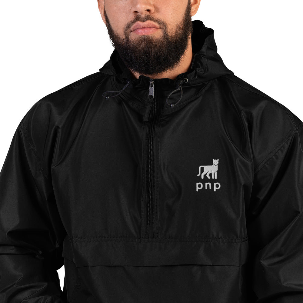 PNP Happy Mountain Lion Jacket - Pinnacles  National Park Embroidered Packable Jacket - Parks and Landmarks // Champion