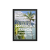 American Samoa National Park Poster (Framed) - WPA Style