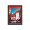 Arches National Park Poster (Framed) - Windows - WPA Style