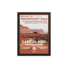 Capitol Reef National Park Poster (Framed) - WPA Style