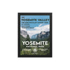 Yosemite National Park Poster (Framed) - WPA Style