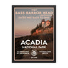Acadia National Park Poster - Visit Bass Harbor Head (Framed) WPA Style