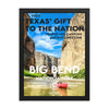 Big Bend National Park Poster (Framed) - WPA Style