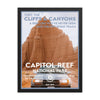 Capitol Reef National Park Poster (Framed) - Off Road - WPA Style