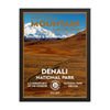 Denali National Park Poster (Framed) - WPA Style