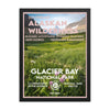Glacier Bay National Park Poster (Framed) - WPA Style