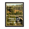 Wind Cave National Park Poster (Framed) - WPA Style