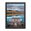 Lake Clark National Park Poster (Framed) - WPA Style