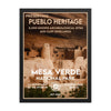 Mesa Verde National Park Poster (Framed) - WPA Style