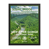 New River Gorge National Park Poster (Framed) - WPA Style