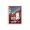Arches National Park Poster (Framed) - Windows - WPA Style