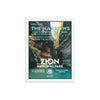 Zion National Park Poster (Framed) - WPA Style