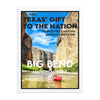 Big Bend National Park Poster (Framed) - WPA Style