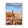 Bryce Canyon National Park Poster (Framed) - Thors Hammer - WPA Style