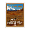 Denali National Park Poster (Framed) - WPA Style