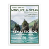 Kenai Fjords National Park Poster (Framed) - WPA Style