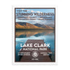 Lake Clark National Park Poster (Framed) - WPA Style