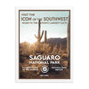 Saguaro National Park Poster (Framed) - WPA Style