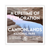 Canyonlands National Park Square Sticker - WPA Style