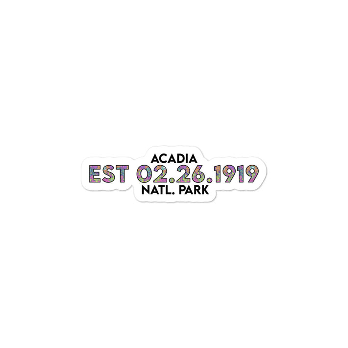 Acadia National Park Sticker - Established Line