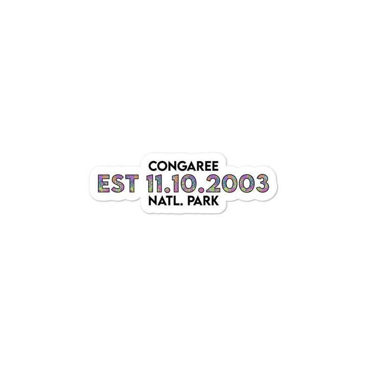 Congaree National Park Sticker - Established Line