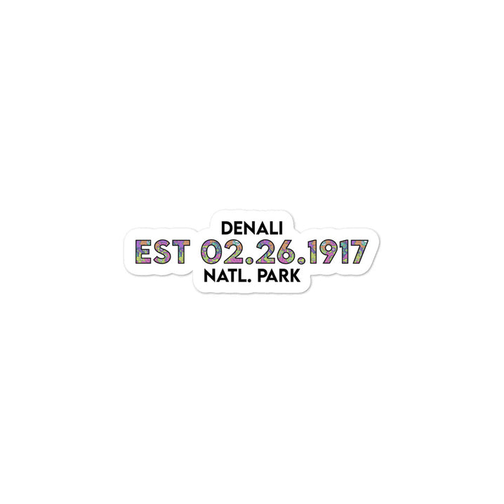Denali National Park Sticker - Established Line