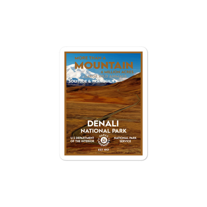 Denali National Park Sticker - WPA Style