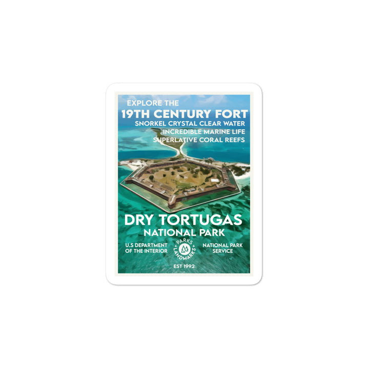 Dry Tortugas National Park Sticker - WPA Style